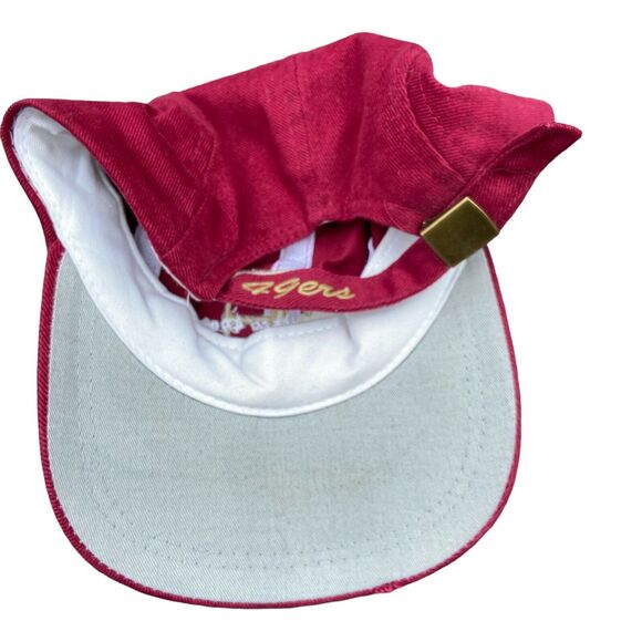 Vintage San Francisco 49ers Hat Cap‎ Spell out Embroidery Adjustable Red - Picture 3 of 7